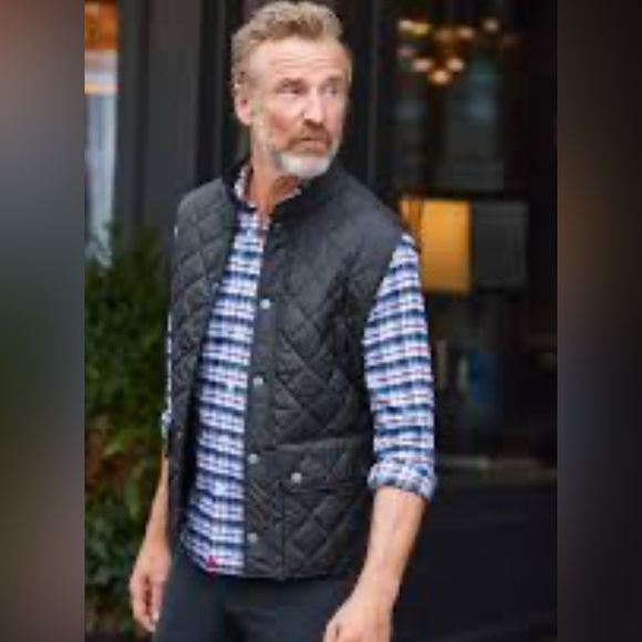 UNTUCKit Other - UNTUCKit Wynnwood Quilted Vest Full Zip w/ Snaps Field Pockets‎ Size Medium